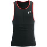 Compressport - Pro Racing Singlet - Sporttop - Zwart - 90% Polyamide, 10% Elastaan