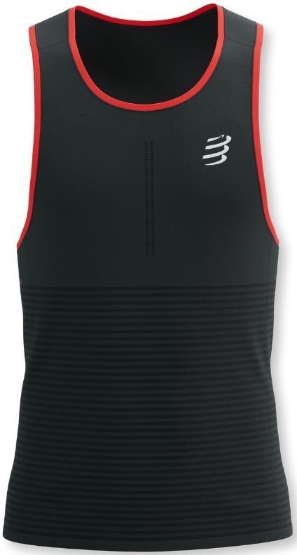 Compressport - Pro Racing Singlet - Sporttop - Zwart - 90% Polyamide, 10% Elastaan