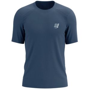 Compressport - Performance Jersey - Blauw - Korte Mouwen - Heren