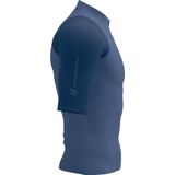 Compressport - Trail Racing Postural Jersey - T-shirt - Blauw - Lichtgewicht - Nauwsluitend