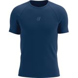 Trail Racing - SS T-shirt - Blauw - Slim-fit - Heren