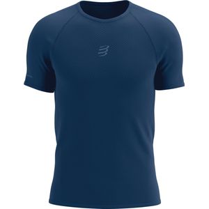 Trail Racing - SS T-shirt - Blauw - Slim-fit - Heren