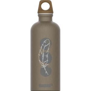 SIGG Traveller MyPlanet™ herbruikbare fles Lighter (0,6 l), koolstofneutrale luchtdichte fles, zeer lichte aluminium fles, gemaakt in Zwitserland