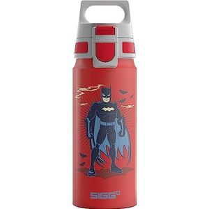 SIGG - Aluminium drinkfles voor kinderen - WMB ONE Batman Standing - Geschikt voor koolzuurhoudende dranken - Lekvrij - Lichtgewicht - BPA-vrij - Cl gecertificeerd