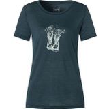 Super.natural Flower Boots T-shirt Met Korte Mouwen