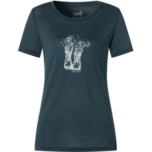 Super.natural Flower Boots T-shirt Met Korte Mouwen