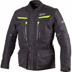 GMS - Motorfiets Textiel Jas - Zwart - Polyester