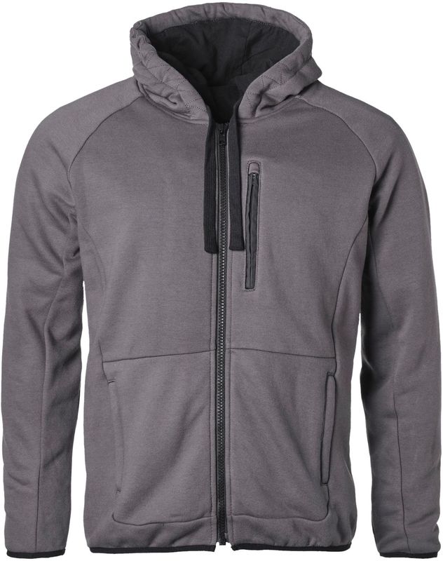 GMS - Aras Hoodie - Zwart - Katoen - Met Rits