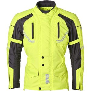 gms - Taylor - Textiele Motorjas - Neon Geel - 4-Seizoenen