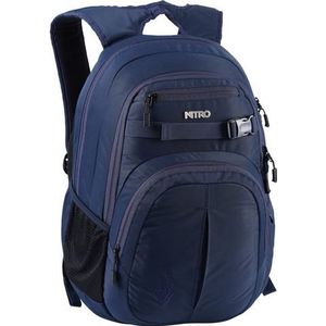 Nitro Chase schoolrugzak met organizer, rugzak met laptopvak voor 17 inch, nachthemel, 35 liter, nachtblauw, 35 liter, rugzak, Nachtblauw., 35L, rugzak