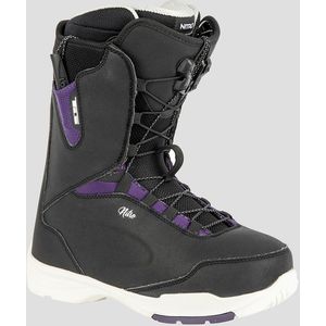 Nitro Dames Snowboards Scala TLS '23 All Mountain Freeride Freestyle snelsluitsysteem boot snowboardboot, zwart-paars, MP 23,0 // EU 36 // US 5,5