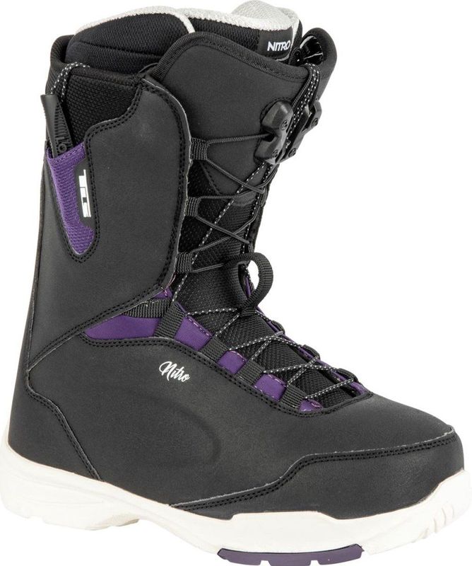 Nitro - Scala TLS - Snowboard Schoenen - Zwart - Rubber - Comfortabele Binnenschoen