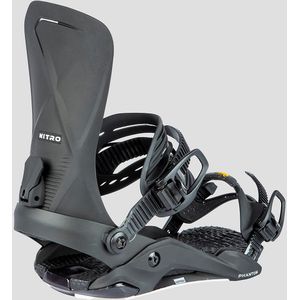 Nitro Phantom '24 All Mountain Freeride Freestyle Premium Binding Snowboardbinding Snowboard, Ultra Black, L