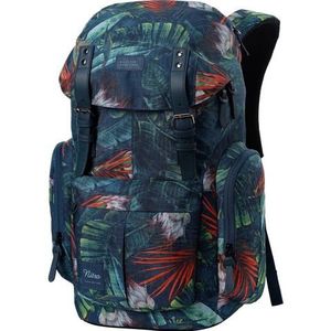 Nitro Daypacker 1181-878065 Dagelijkse rugzak in retrolook, met gevoerd laptopvak, schoolrugzak, wandelrugzak of streetpack, 32 liter, tropisch, Large, Rugzak