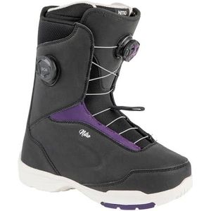 Nitro - Dames snowboardschoenen - Scala Boa Black Purple voor Dames - Maat 26 - Zwart