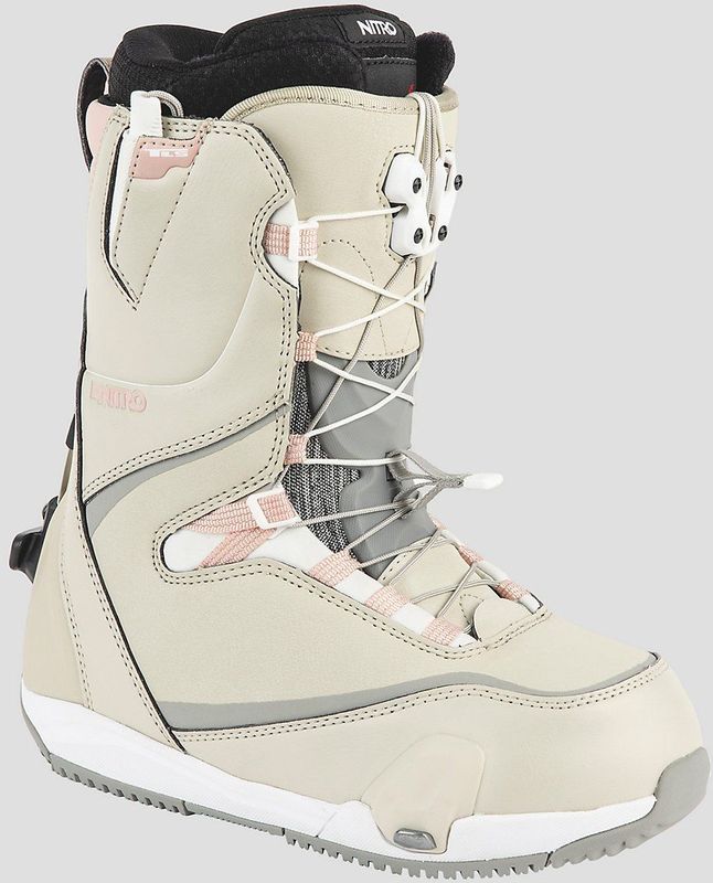 Nitro - Cave TLS Step On - Snowboardboot - Roze Zand - Snelvetersysteem