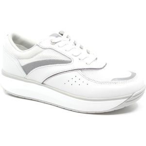 Joya, SYDNEY II WHITE, 922SNE, Witte dames sneaker met schokdempende zolen wijdte H