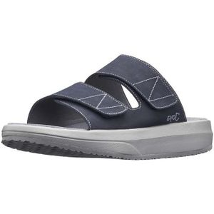 Joya, MAX III BLUE, 243SAN, Blauwe heren slipper met schokdempende PU zolen