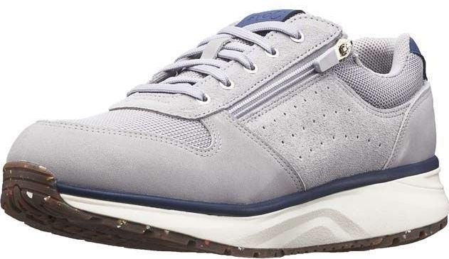 Joya - Dynamo Zip - Sneaker - Grey - Nubuckleer, Velours, Textiel