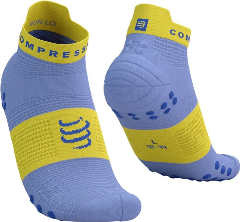 Compressport - Pro Racing Socks V4.0 - Hardloopsokken - Jacaranda/Maize