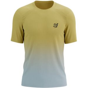 Compressport - Performance SS - Hardloopshirt - Ceylon Yellow/Grey Dawn