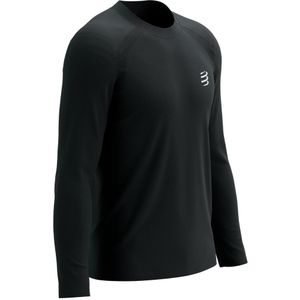 Compressport - Performance LS - Hardloopshirt - Zwart - Lange Mouwen