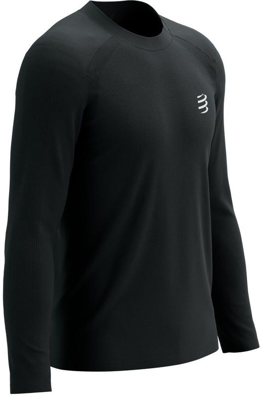 Compressport - Performance LS - Hardloopshirt - Zwart - Lange Mouwen