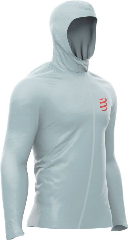 Compressport - Hurricane Waterproof 10/10 Jacket - Grijs - Waterdichte Hardloopjas