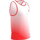 Compressport - Performance Singlet - Rood - Fluo Red/White - Heren