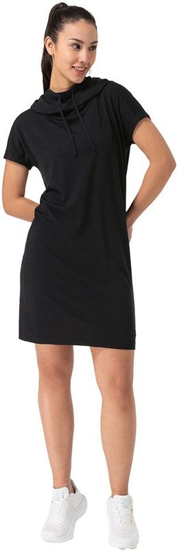 Super.natural - W FUNNEL DRESS - Merinowollen Jurk - Zwart