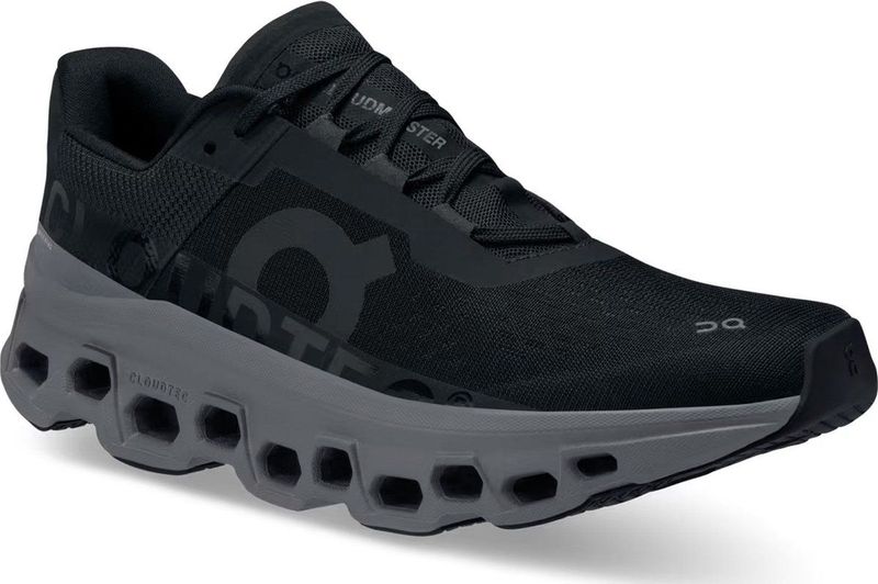 On Running - Cloudmonster - Hardloopschoenen - Zwart - Textiel