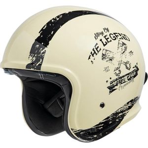 IXS 880 2.0 jethelm | Ivoor wit - zwart | Maat S