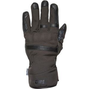 GMS - Oslo - Motorhandschoenen - Zwart - Polyester/Geitenleer