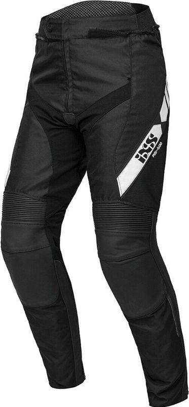 IXS - RS-500 1.0 - Leren/Textiele Motorbroek - Zwart/Wit