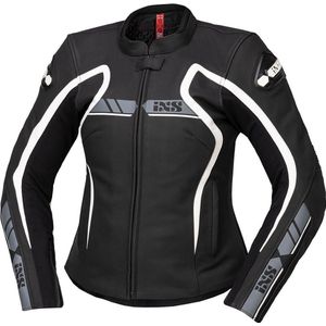 IXS - RS-600 1.0 - Leren Motorjas - Zwart Wit