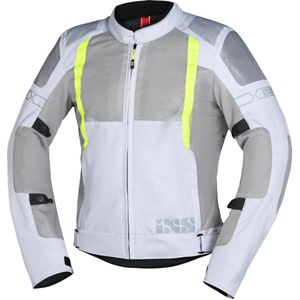 IXS - Trigonis-Air - Motorjas - Grijs Geel - Polyester