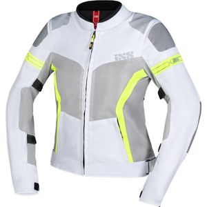 Motorjas Dames iXS Sport Trigonis-Air Grijs-Geel