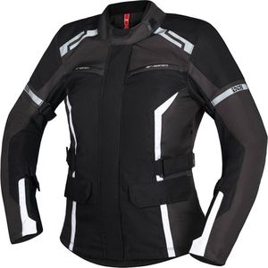 IXS - Evans-ST 2.0 - Textiele Motorjas - Zwart Grijs Wit - Waterdicht