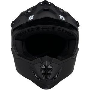 Motorcrosshelm - Polycarbonaat - Zwart - Uitneembare Voering