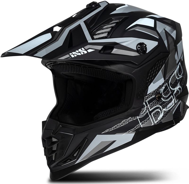 Motorcrosshelm - Polycarbonaat - Zwart - ECE 22.06