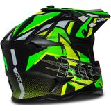 Crosshelm - Polycarbonaat - Zwart - ECE 22.06