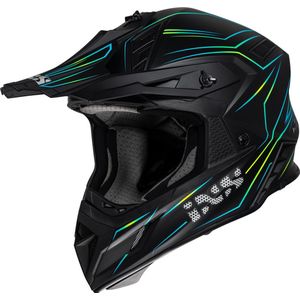 iXS - iXS189FG 2.0 - Motorcrosshelm - Glasvezel - Zwart