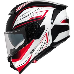 IXS - iXS422 - Integraalhelm - Wit Rood - Glasvezel/Fiber Mix