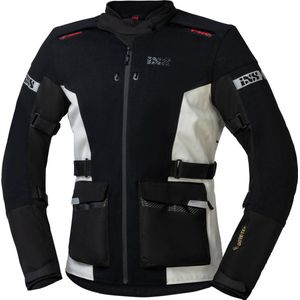 IXS Horizon-GTX Zwart Witte Textiel Motorjas - Maat XXL - Jas