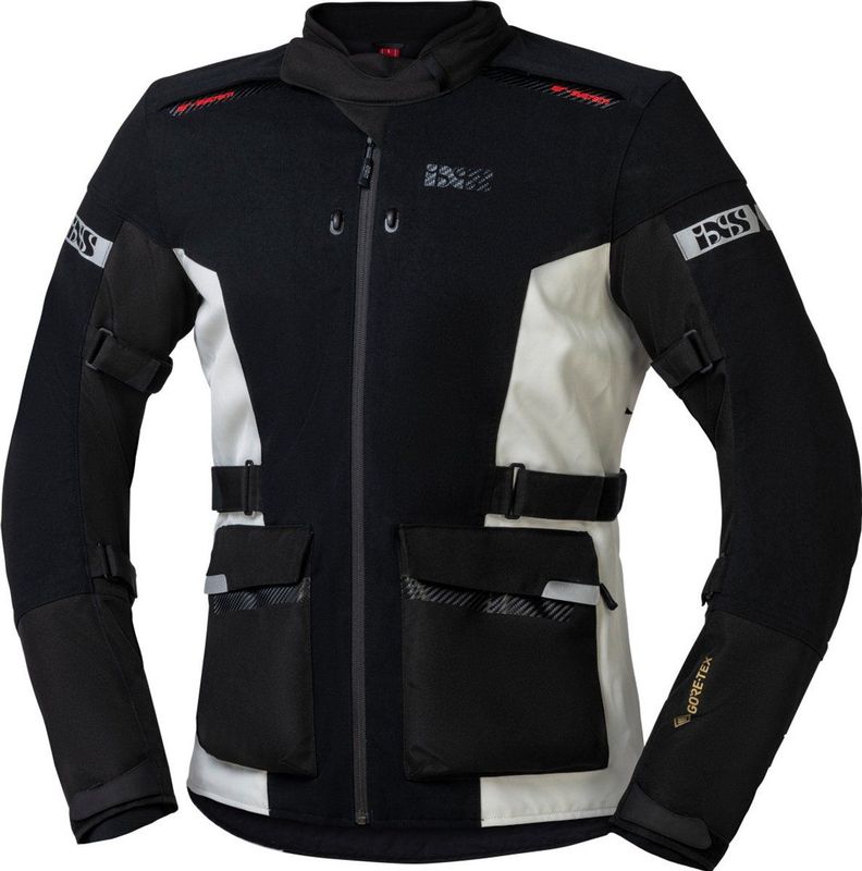 IXS Horizon-GTX Zwart Witte Textiel Motorjas - Maat XXL - Jas