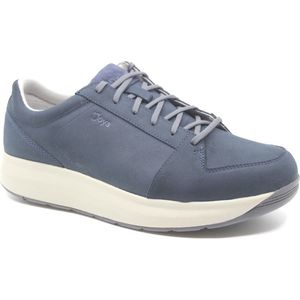 Joya, OLIVER D. Blue, JY528A, Donker blauwe heren sneakers met rits