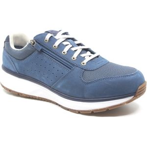 Joya, DYNAMO ZIP, JY536A, Blauwe sneakers met rits wijdte H