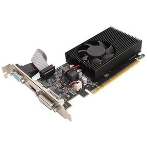 GT 730 Gaming GeForce, 4GB DDR3B 128bit PCI Express 2.0 X 16 Gaming-videokaart met Ondersteuning voor Koelventilator VGA DVI HDMI, Enkele Ventilator Low-profile Grafische Kaart