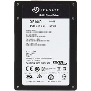 SEAGATE Nytro SSD 800 GB 6,4 cm 2,5 inch PCIe Gen3 Ω, 4 NVMe 1.2a NAND Flash Type eMLC Sector Size Support 512/4K Endurance Geoptimaliseerd