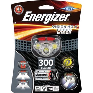 Energizer - Hoofdlamp - Vision HD+  - Focus - Wit/rood LED